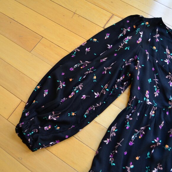 AFRM Channa Ruched Neck Floral Printed Mini Dress Size S/P NWT - Picture 6 of 13